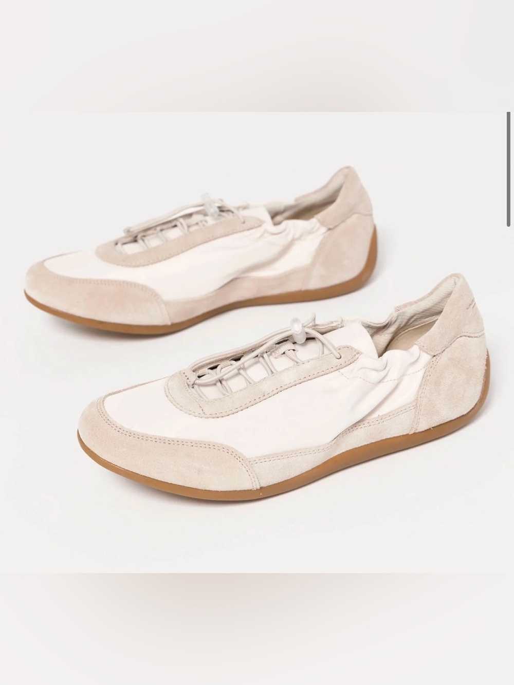 Vagabond Shoemakers Hollie Off White Suede Sneakers Size 40